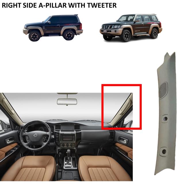 A-Pillar Right Trim with Tweeter Cover - Nissan Patrol Y61 GU VTC - SW1hZ2U6MjQ3MjUzOA==