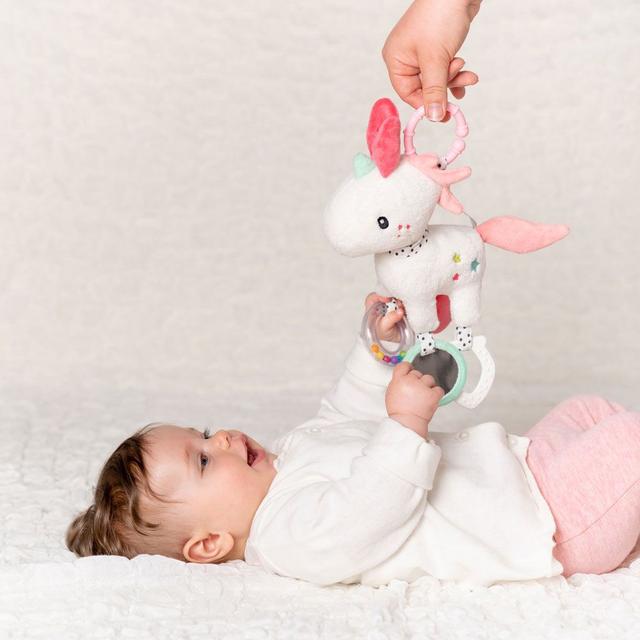 لعبه اطفال للعربة ومقعد الطفل صناعة ألمانيا يونيكورن اي ثاوزند & ون كادلز A Thousand & One Cuddles Activity Unicorn With Ring - SW1hZ2U6MjE5NjAzMg==