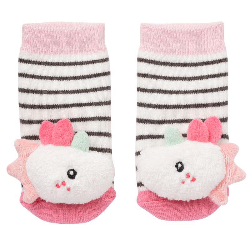 جوارب خشخشة للاطفال يونيكورن من ايه ثاوزند و ون كادلز A Thousand & One Cuddles - Baby Rattle Socks - Unicorn