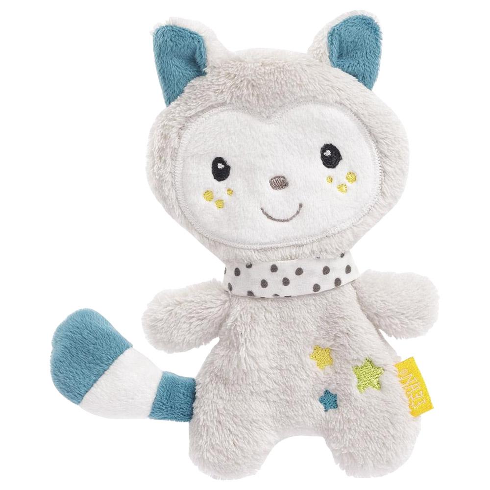 لعبة حسية مجعدة للاطفال على شكل قطة من اي ثاوزند و ون كادلز A Thousand & One Cuddles - Baby Sensory Crinkle Tag - Cat