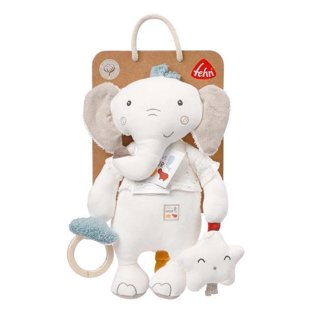 لعبه اطفال للاحتضان قطن طبيعي صناعة ألمانيا فيل اي ثاوزند & ون كادلز A Thousand & One Cuddles Elephant Plush & Rattle Toy - SW1hZ2U6MjE5NTc2Mw==