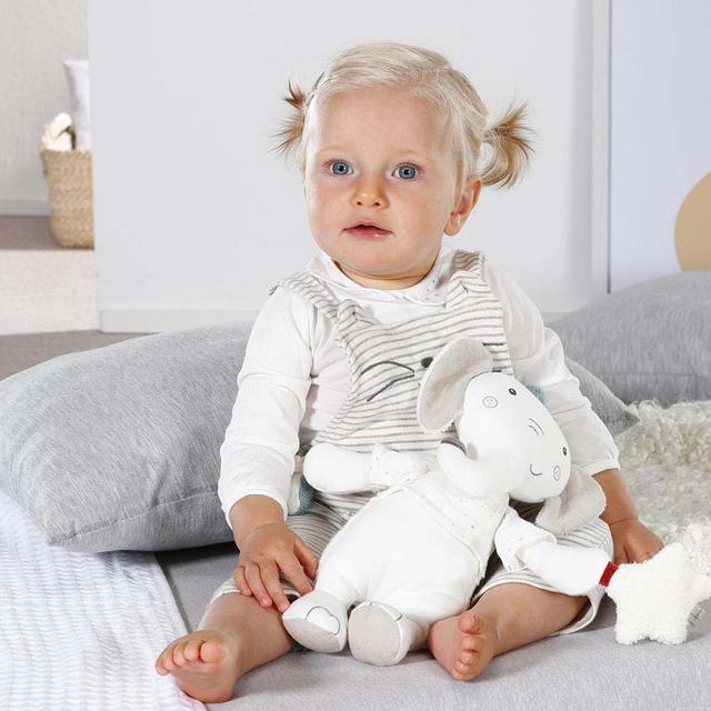 لعبه اطفال للاحتضان قطن طبيعي صناعة ألمانيا فيل اي ثاوزند & ون كادلز A Thousand & One Cuddles Elephant Plush & Rattle Toy - SW1hZ2U6MjE5NTc2OQ==