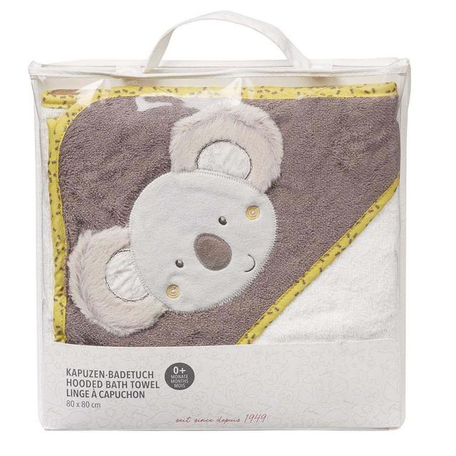 منشفة حمام بغطاء رأس كوالا للأطفال من اي ثاوزند و ون كادلز A Thousand & One Cuddles - Hooded Bath Towel Koala - SW1hZ2U6MjEzMTA1OA==