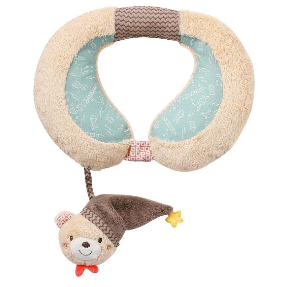 وسادة دعم الرقبة للأطفال الرضع مع دب صغير من اي ثاوزند و ون كادلز A Thousand & One Cuddles - Infant Neck Support - Bear