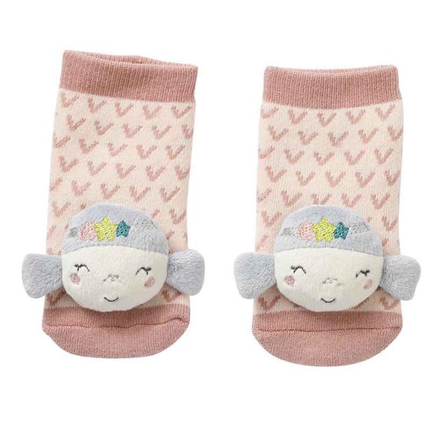 جوارب خشخشة للرضع مع دمية حورية البحر من اي ثاوزند و ون كادلز A Thousand & One Cuddles - Infant Rattle Socks - Mermaid - SW1hZ2U6MjE5NTY1Nw==