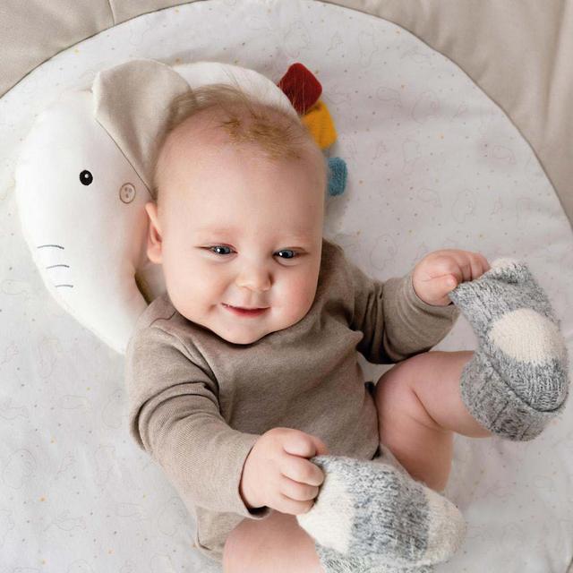 بساط لعب اطفال قطن 95 سم اي ثاوزند & ون كادلز A Thousand & One Cuddles  Multifunctional Play Mat  Elephant - SW1hZ2U6MjE5NTYyNA==