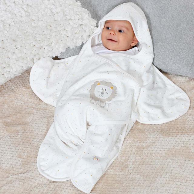 بطانية اطفال قطن صناعة ألمانيا أسد اي ثاوزند & ون كادلز A Thousand & One Cuddles Snuggle Wrap Lion - SW1hZ2U6MjE5NTUzMQ==