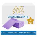 بساط تغيير الحفاظ للاستعمال مرة واحدة 45 × 60 سم 140 قطعة بنفسجي اي تو زد A To Z Disposable Changing Mats L 140pcs Lavender - SW1hZ2U6MjA0MDIxMA==