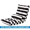 كرسي ارضي قابل للطي أبيض وأسود اي تو زد  A To Z  Floor Chair Foldable Lounger Chair 1pc - SW1hZ2U6MjE5NjIyNw==