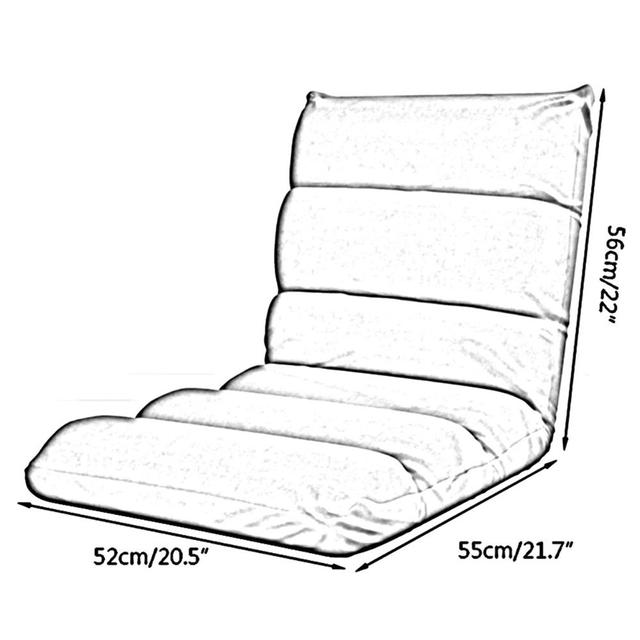 كرسي ارضي قابل للطي أبيض وأسود اي تو زد  A To Z  Floor Chair Foldable Lounger Chair 1pc - SW1hZ2U6MjE5NjIzMQ==