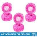 غطاء سماعة الرأس للاستعمال مرة واحدة 30 قطعة زهر اي تو زد A to Z Disposable Ear Pads Pack of 30 Pink - SW1hZ2U6MjA1NDkwMg==