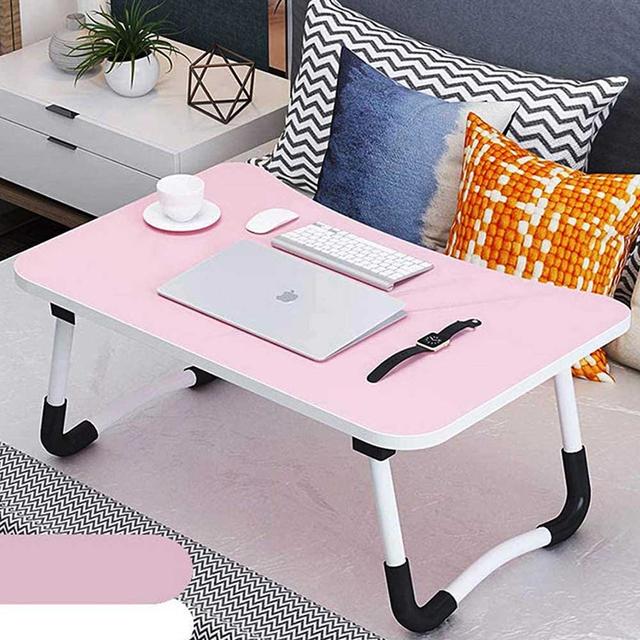 طاولة لاب توب قابلة للطي متعددة الوظائف وردي اي تو زد A to Z Portable Foldable Laptop Table Pink - SW1hZ2U6MjEzNzUxOQ==