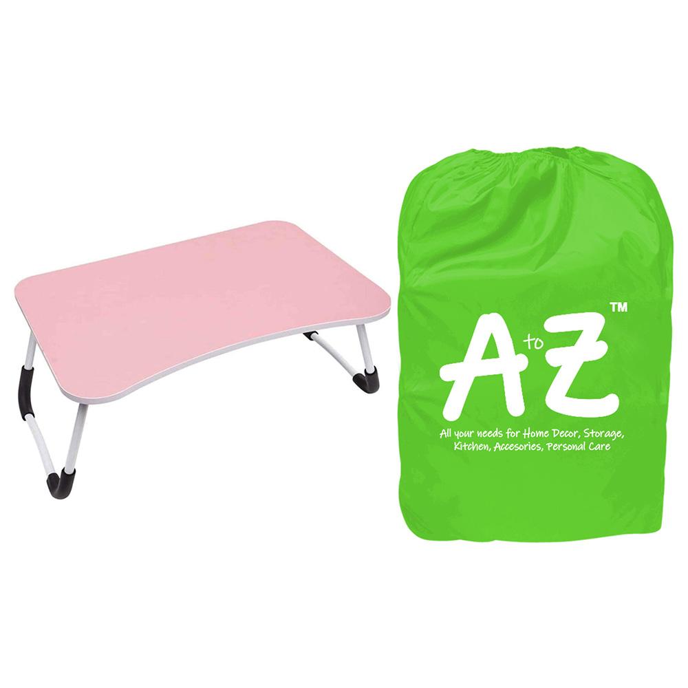 طاولة لاب توب قابلة للطي متعددة الوظائف وردي اي تو زد A to Z Portable Foldable Laptop Table Pink