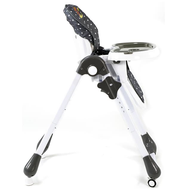 كرسي طعام للاطفال قابل للطي والتعديل رمادي غامق اسالڤو ASALVO High Chair Chef