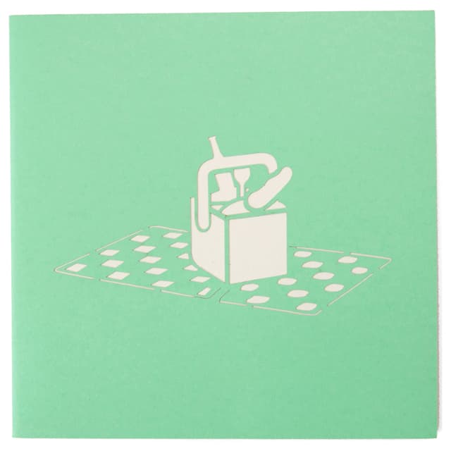 كارت ثلاثي الأبعاد بشكل سلة النزهة أبرا كاردز Abra Cards Picnic Basket