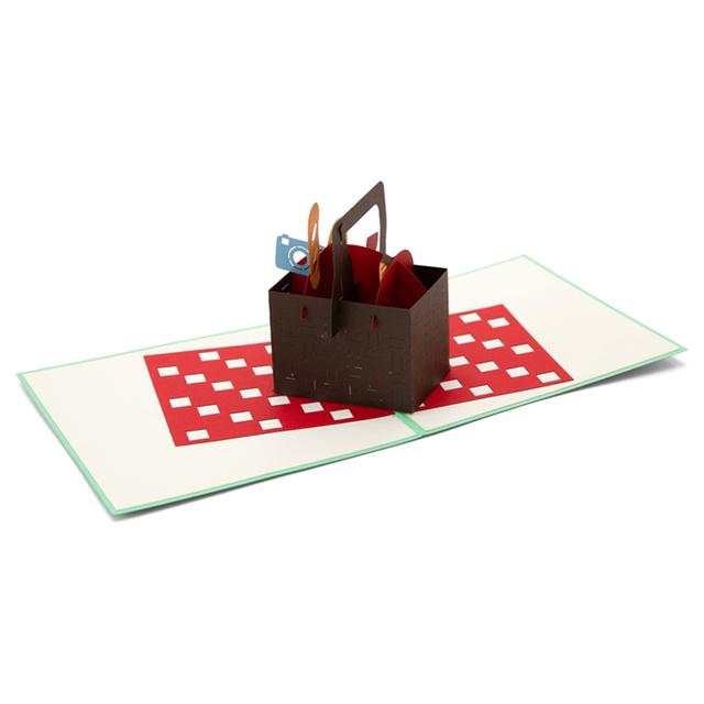 كارت ثلاثي الأبعاد بشكل سلة النزهة أبرا كاردز Abra Cards Picnic Basket