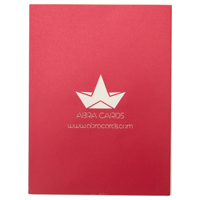 كارت ثلاثي الأبعاد بشكل شجرة قلوب حمراء أبرا كاردز  Abra Cards Red Heart Tree