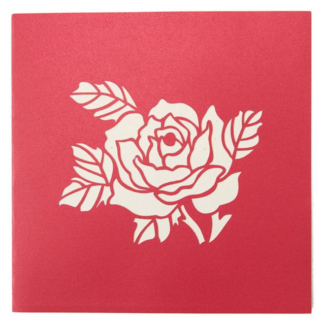 كارت ثلاثي الأبعاد بشكل باقة ورد أبرا كاردز Abra Cards  Roses