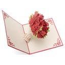 كارت ثلاثي الأبعاد بشكل باقة ورد أبرا كاردز Abra Cards  Roses