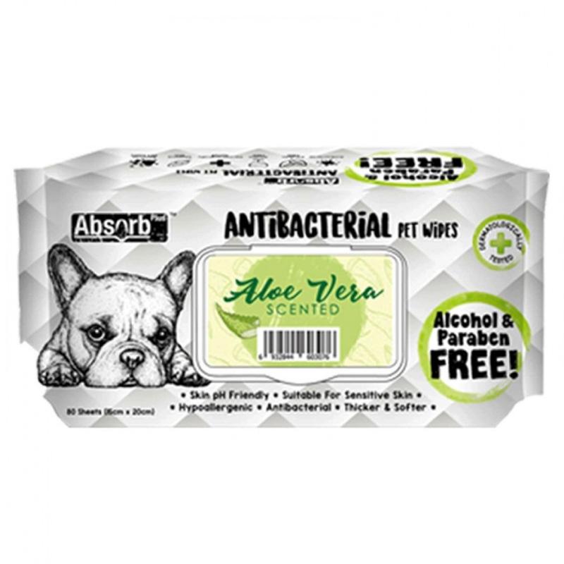 Absolute Holistic Pet Absorb + Antibacterial Wipes Aloe Vera