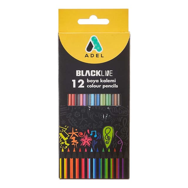 Adel - Bl Color Pencil 12 Color