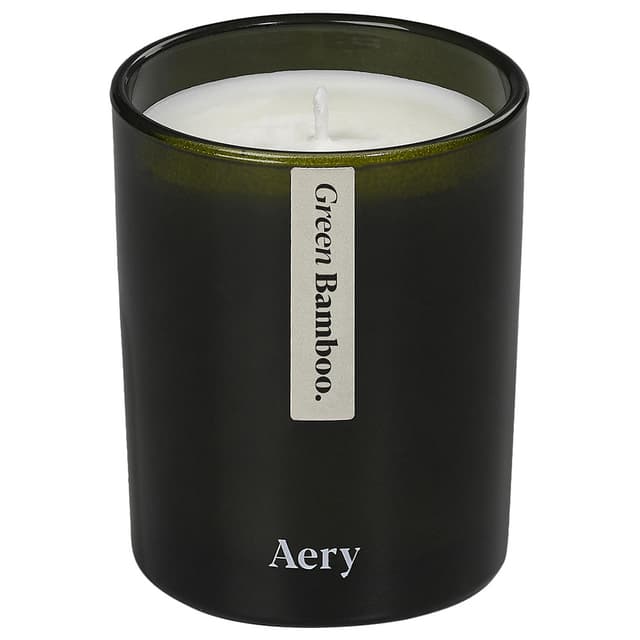 Aery - Green Bamboo Candle 200g - Black