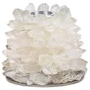حامل شموع من الكوارتز باللون الأبيض من شركة عيش هون A'ish Home - Quartz Candle Holder - White