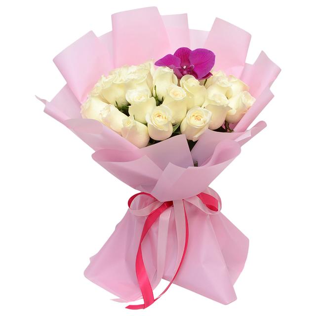 باقة أزهار مارشيلو  من شركة زهور أيوا Aiwa Flowers - Marshmallow Bouquet - SW1hZ2U6MjIwNDM0Nw==