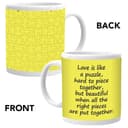 مق بورسلان يحمل عبارات عن الحب من أجوبا  Ajooba Dubai Love Mug 2147