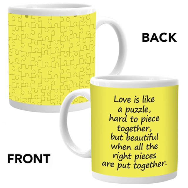 مق بورسلان يحمل عبارات عن الحب من أجوبا  Ajooba Dubai Love Mug 2147