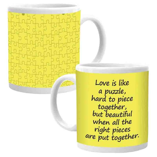 مق بورسلان يحمل عبارات عن الحب من أجوبا  Ajooba Dubai Love Mug 2147