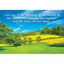 لعبة بازل لصورة حقل اخضر جميل و بعبارة رومنسية من أجوبا Ajooba - Dubai Love Puzzle