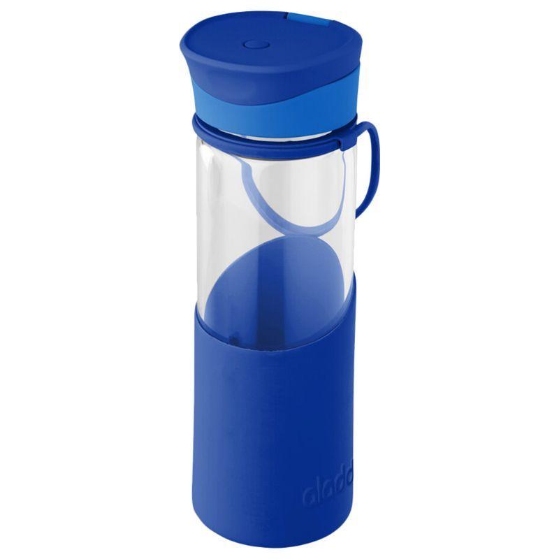 Aladdin - Enjoy Glass Water Bottle 0.55L - Blue
