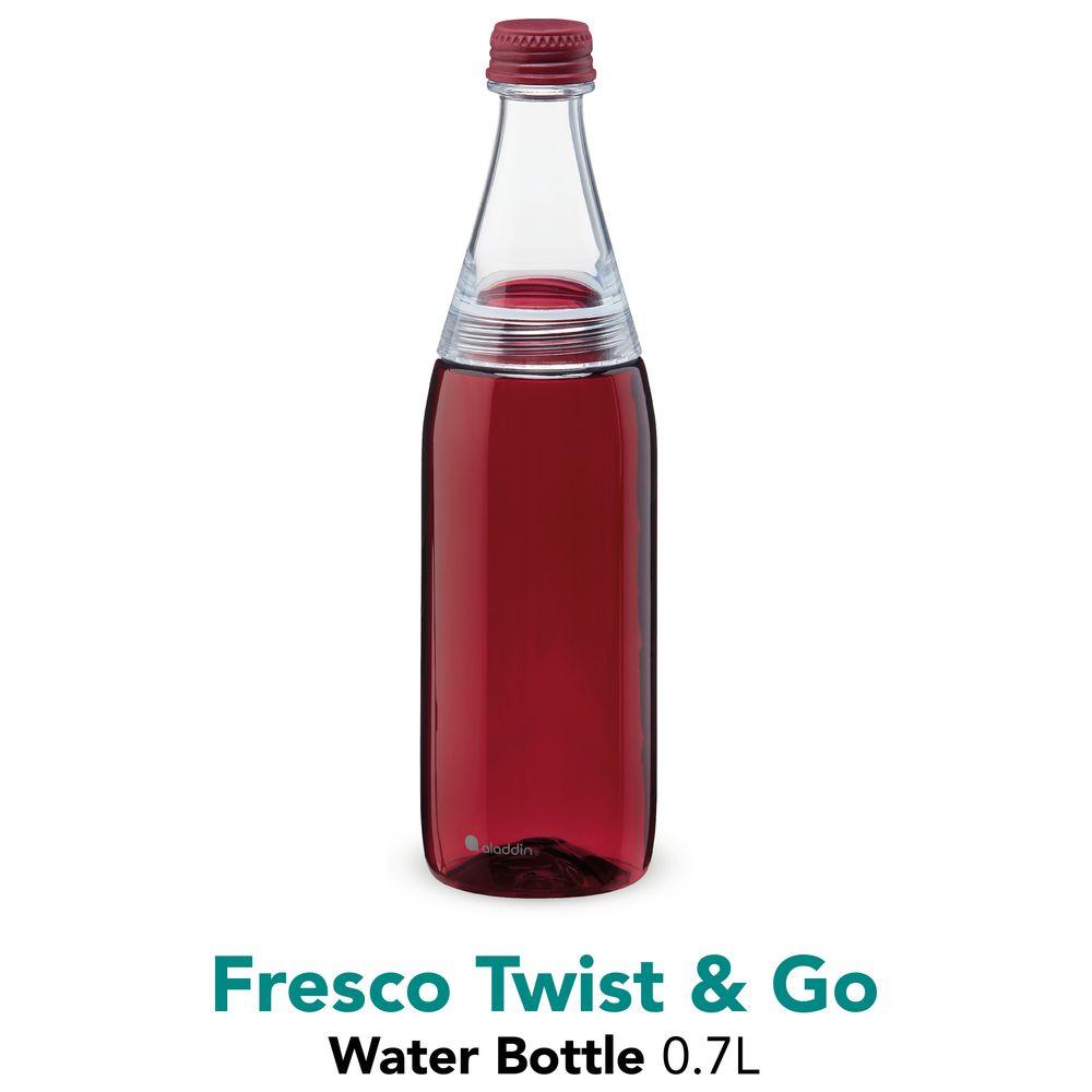 Aladdin - Fresco Twist & Go Water Bottle 0.7L - Burgundy Red