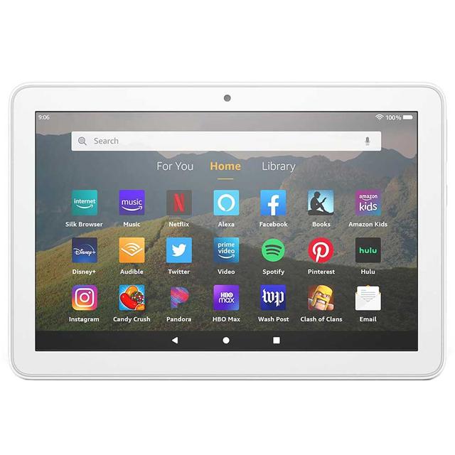 تابلت الجيل العاشر ابيض امازون Amazon - Fire 8 Inches HD Tablet 64 GB - White - SW1hZ2U6MjIxNDU1Mg==