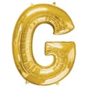 بالونات الحروف الذهبية قياس 16 بوصة حرف G امسكان ذهبي Amscan Gold Foil Letter Balloon