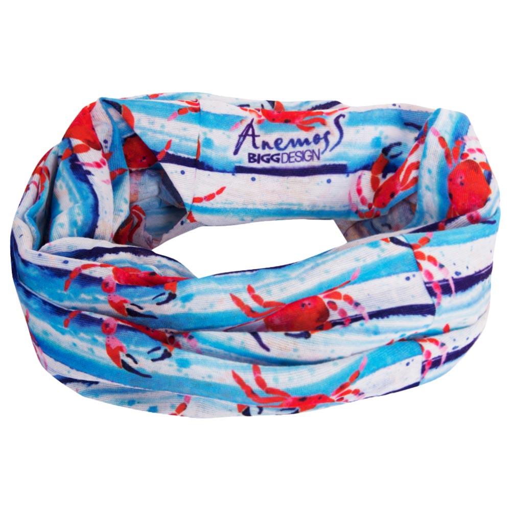 عصابة رأس برسمة سلطعون البحر من أنيموس Anemoss Crab Bandana