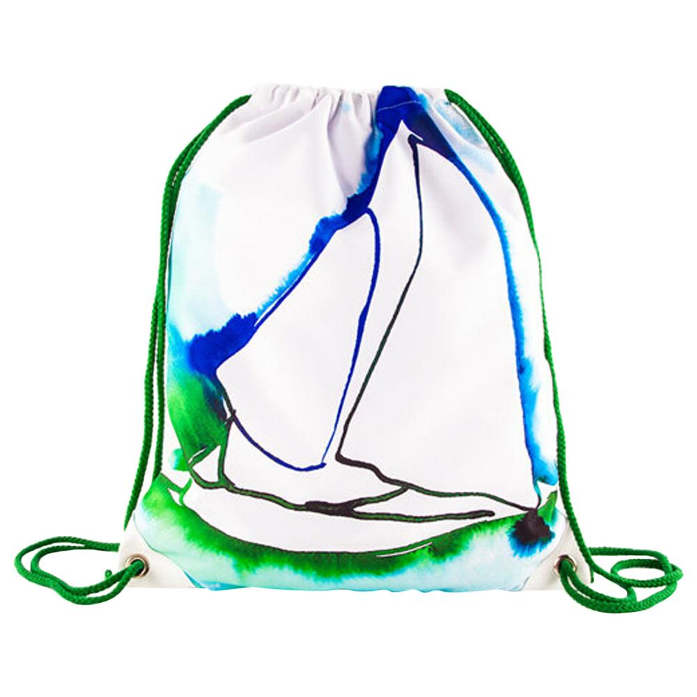 شنطة ظهر ذات رباط برسمة شراع من أنيموس Anemoss Drawstring Backpack