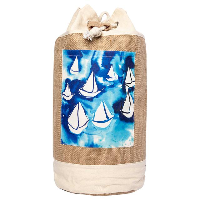 شنطة الشاطئ برسمة أشرعة من أنيموس Anemoss Sailboats Jute Bag - SW1hZ2U6MjIyMDU5Nw==