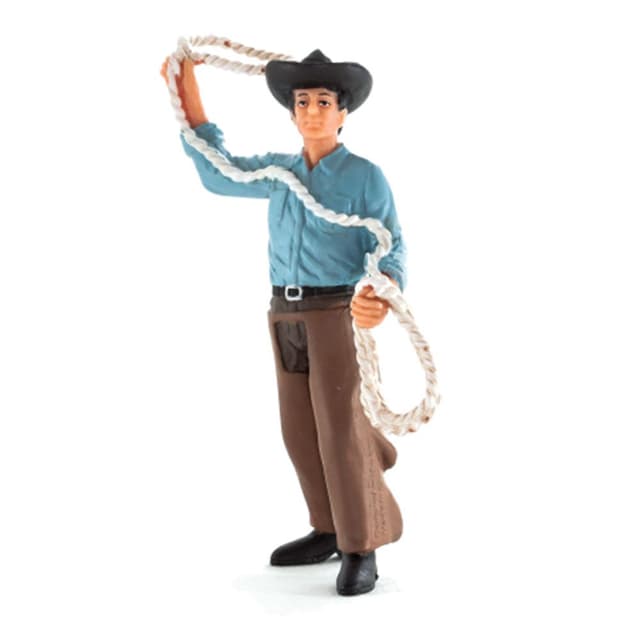 لعبة مجسم راعي بقر مع حبل موجو أنيمال بلانت Animal Planet - Mojo Cowboy With Lasso