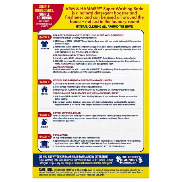 Arm & Hammer - Wash Soda Boaster - 1559 g