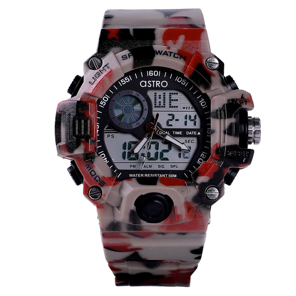 Astro - Kids Analog Digital Grey Dial Watch - A20902-PPRB