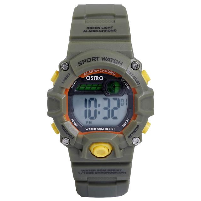 ساعة يد للأطفال من أسترو Astro Kids Digital Grey Dial Watch 37mm Olive Green - SW1hZ2U6MjIzOTc0MA==