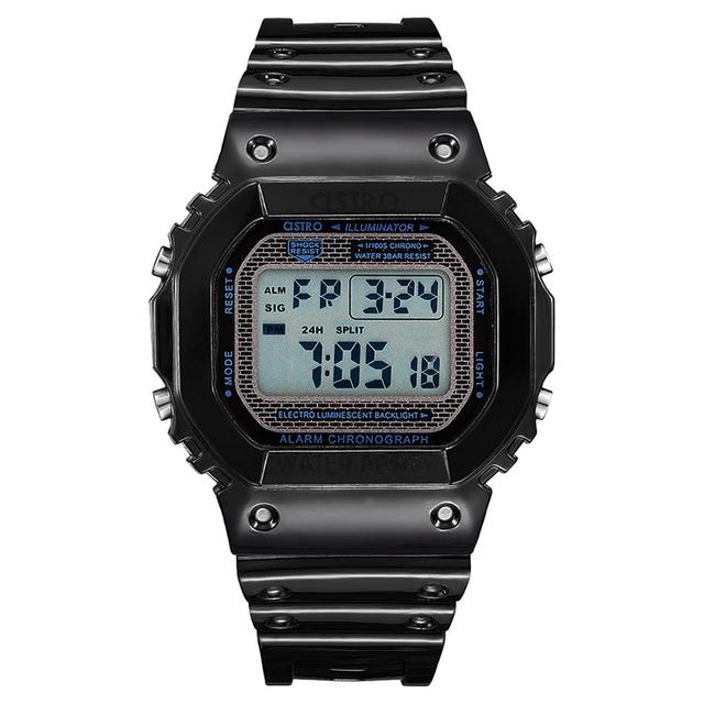 ساعة يد رقمية للأطفال من أسترو Astro - Kids Digital Grey Dial Watch - Black - SW1hZ2U6MjIzOTcwMA==