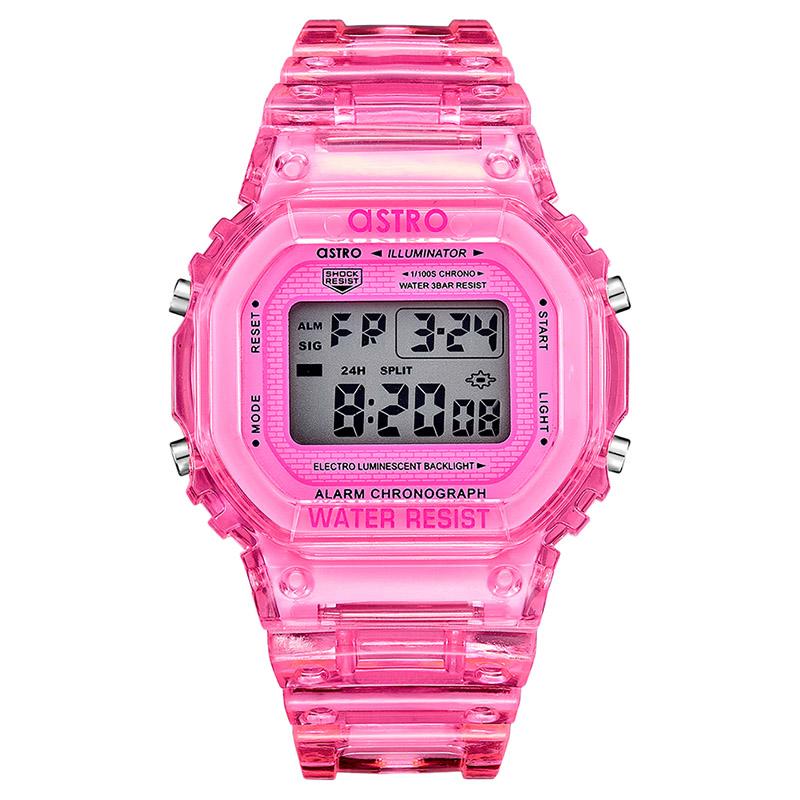 Astro - Kids Digital Grey Dial Watch - Pink