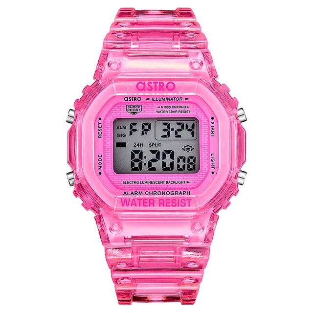 ساعة يد للأطفال من أسترو Astro - Kids Digital Grey Dial Watch - Pink - SW1hZ2U6MjIzOTY5MQ==