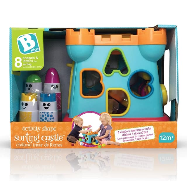 لعبة للاطفال تمكن الطفل من فرز الأشكال حسب مكانها بي كيدزB Kids - Activity Shape Sorting Castle