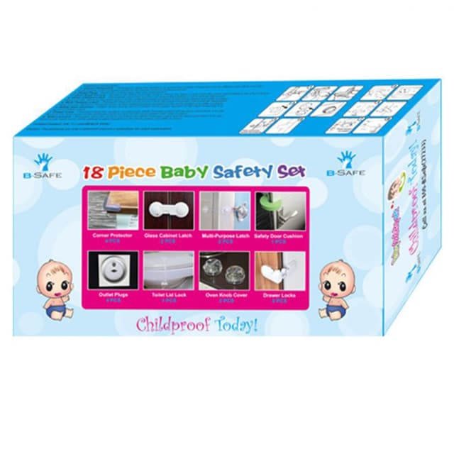 مجموعة أدوات حماية الأطفال مكونة من 18 قطعة من بي سيف B-Safe Baby Safety Set