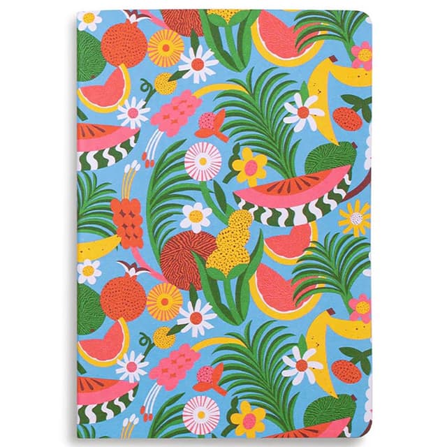 مجموعة من 3 دفاتر بنقشة الفواكه من باندو Bando Fruity Notebook 3pc Set