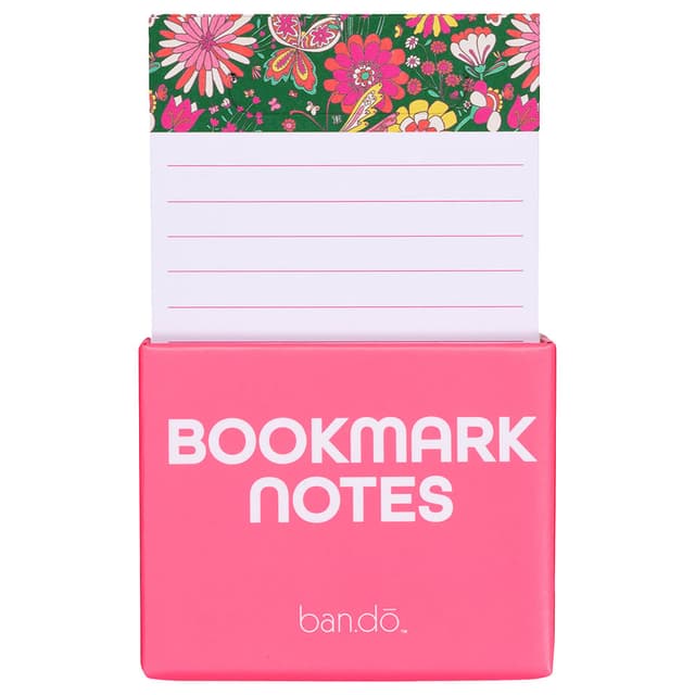 ملاحظات مرجعية بنقشة الأزهار من باندو Bando Magic Garden Bookmark Notes
